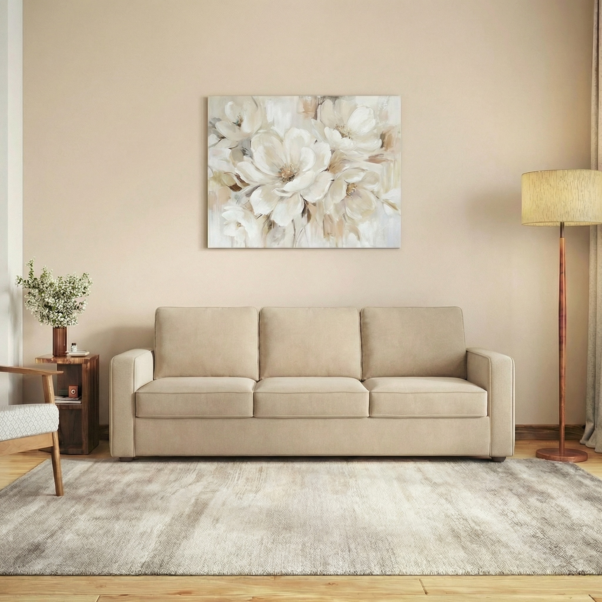 Apollo Compact Fabric Sofa in the showroom collection